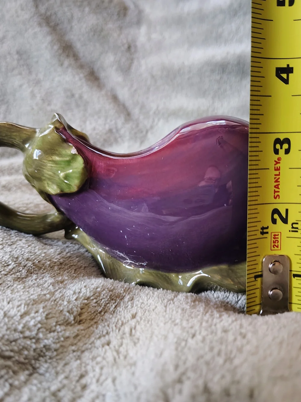 🍆 Jay Willfred for Andrea By Sadek | Purple Eggplant Ceramic Creamer Pitcher 🍆